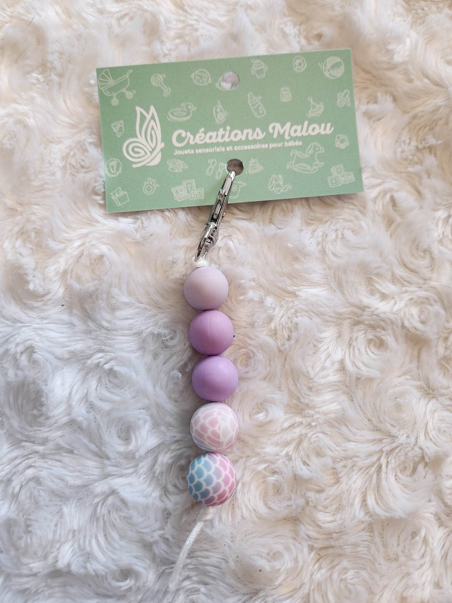 attache zipette/porte clé sirene