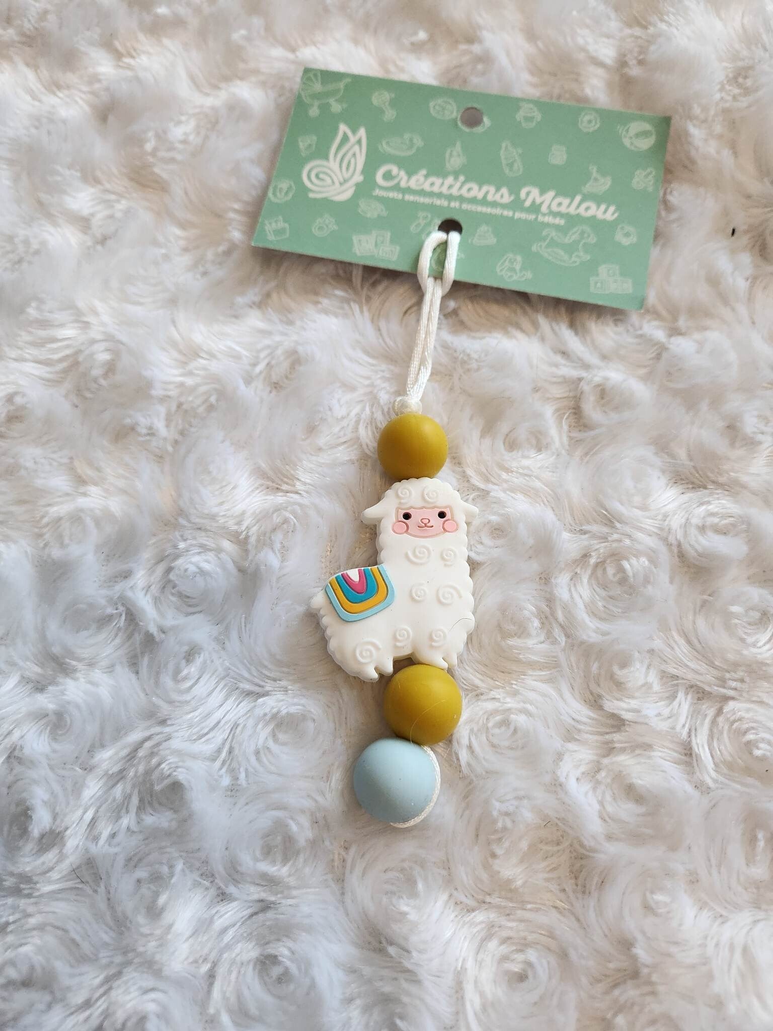 attache zipette/ porte clé lama