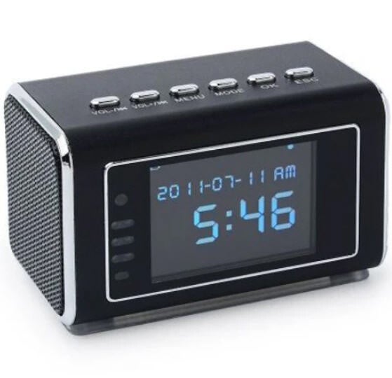 Caméra du haut-parleur du téléphone – Enceinte compacte d’enregistrement avec vision nocturne invisible et mode d’écrasement automatique