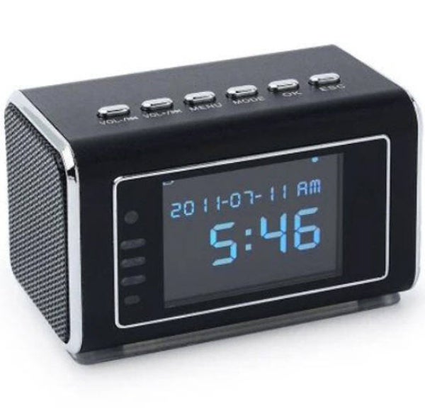 Caméra du haut-parleur du téléphone – Enceinte compacte d’enregistrement avec vision nocturne invisible et mode d’écrasement automatique