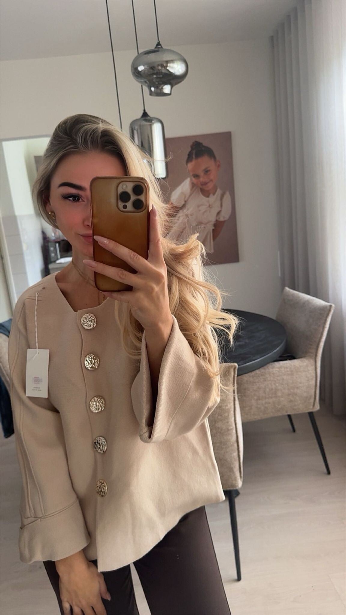 Parisian Button Top