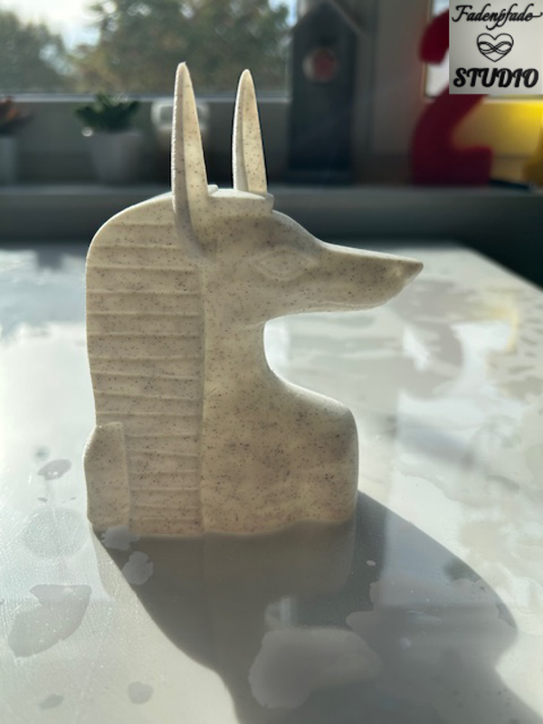 • Antike Mythologie Deko-Kollektion – Edler Anubis-Kopf & Skulpturen-Vasen im Sandstein-Look