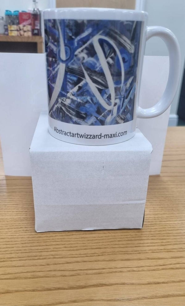 Large Cup-in Lagoon Print design