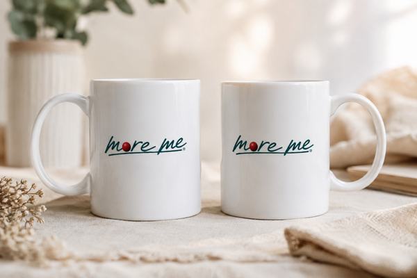 "more me" Tasse - weiß