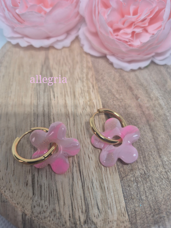 Pampilles octobre rose et bracelet