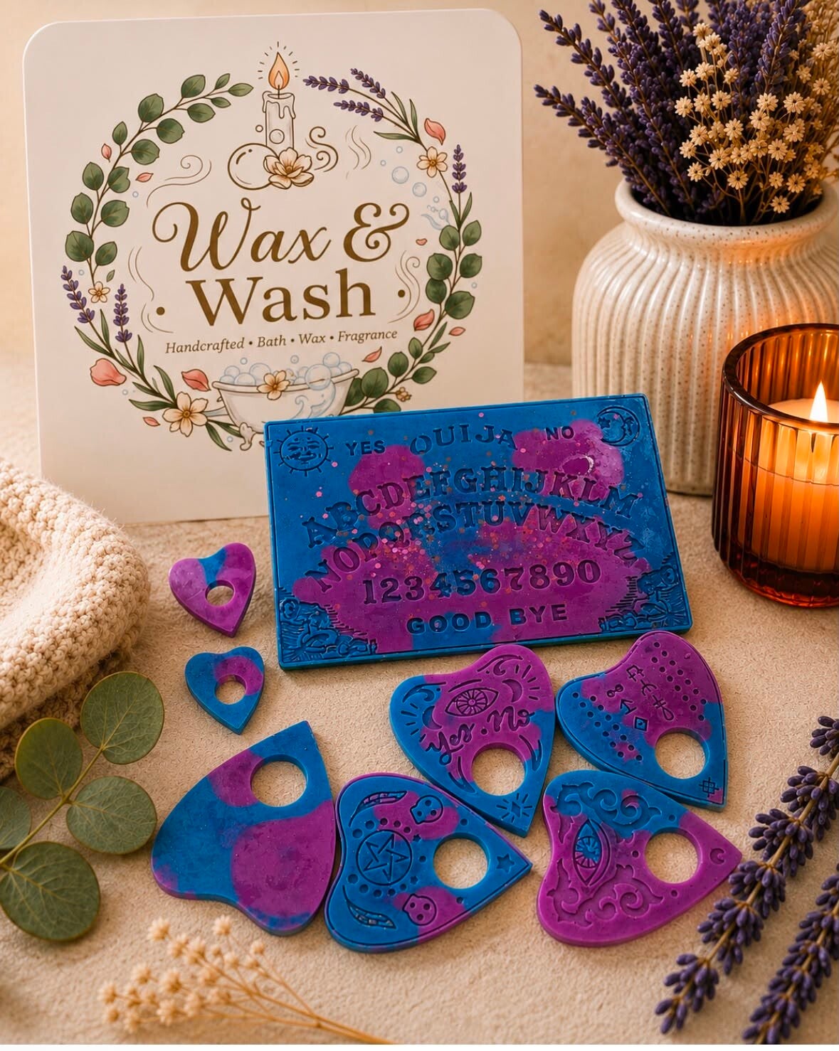 Ouija board smash bar and x7 planchettes set