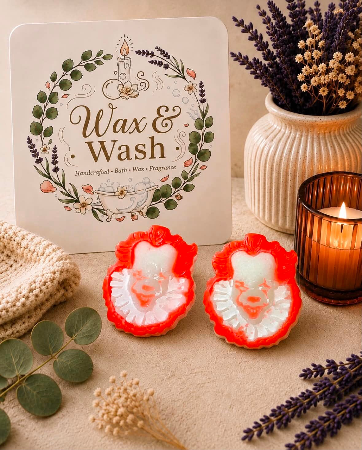 Shaped wax melts