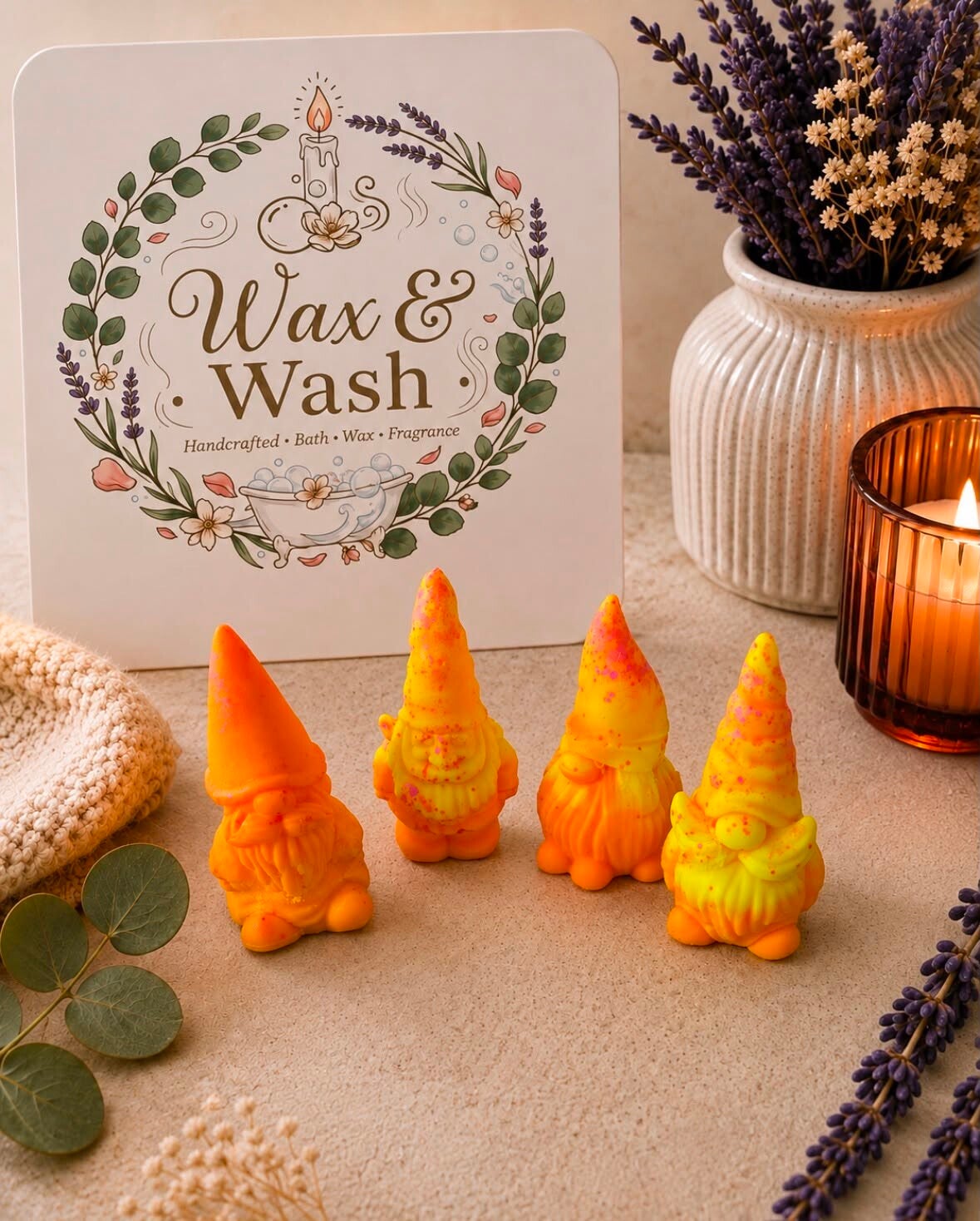 Set of 4 gonks wax melts