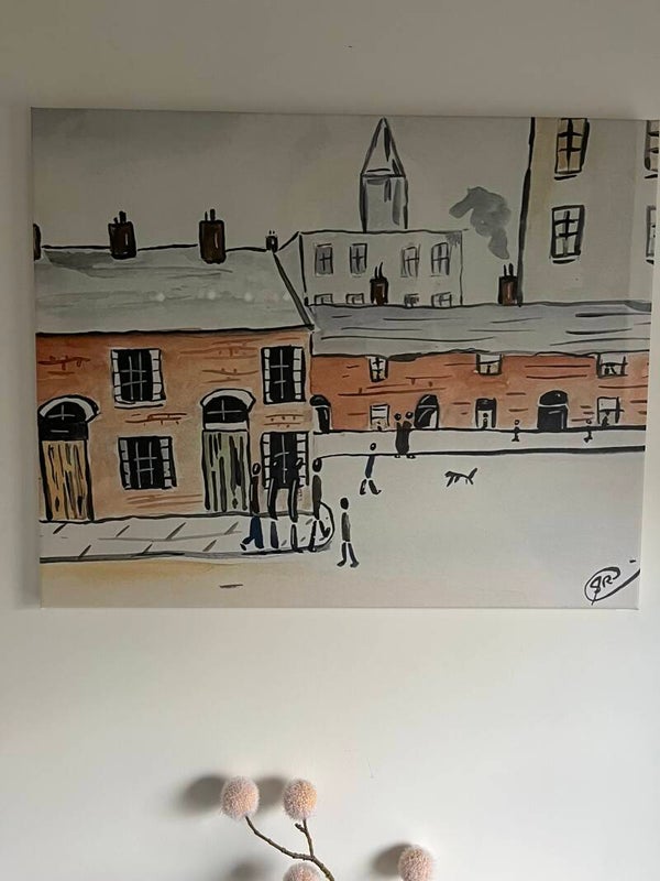 print on canvas, oasis masterplan.