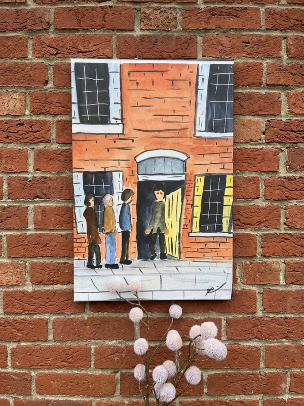 Print on canvas. Oasis