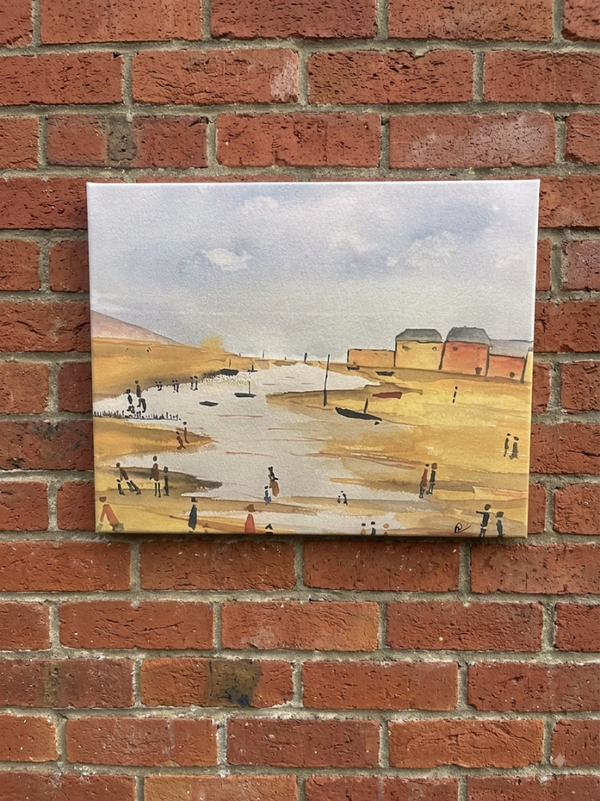 Print on canvas. On the sands.