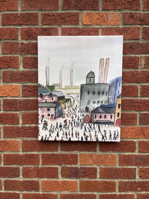Print on canvas. Going to work.