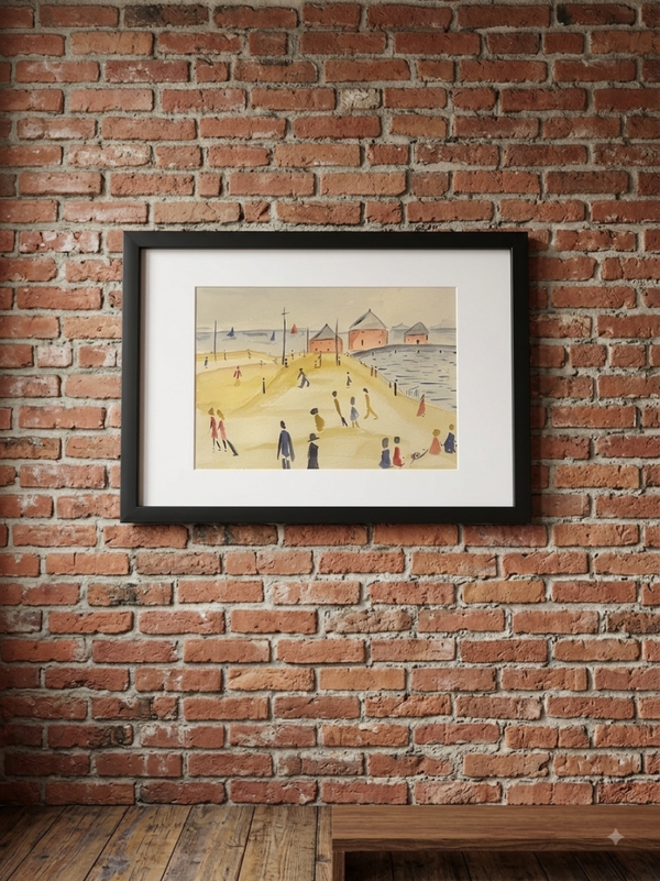 Original watercolour. Lytham Pier.