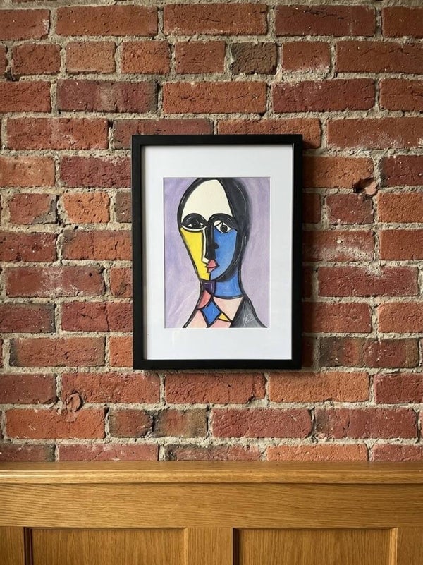 Original watercolour. Portrait.