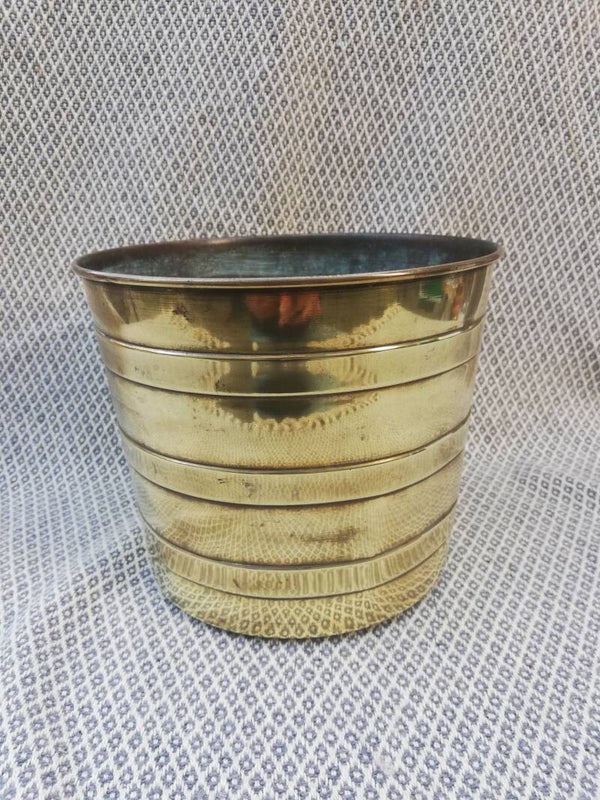 Geel Koperen Overpot