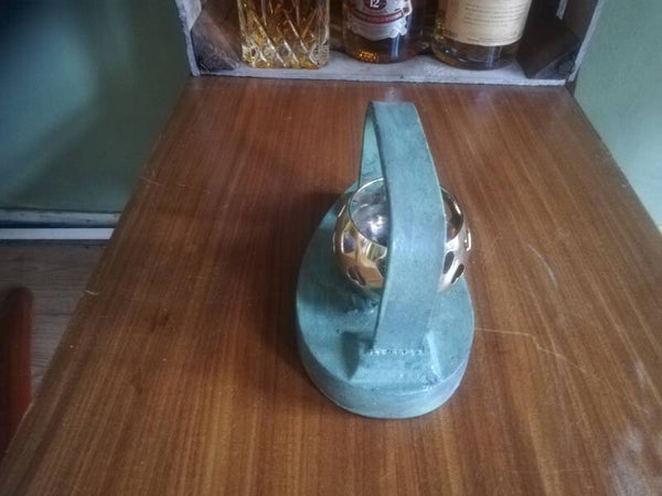 Vintage strijkijzer met waxinelichtje