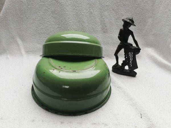 Vintage 2 emaillen Schalen