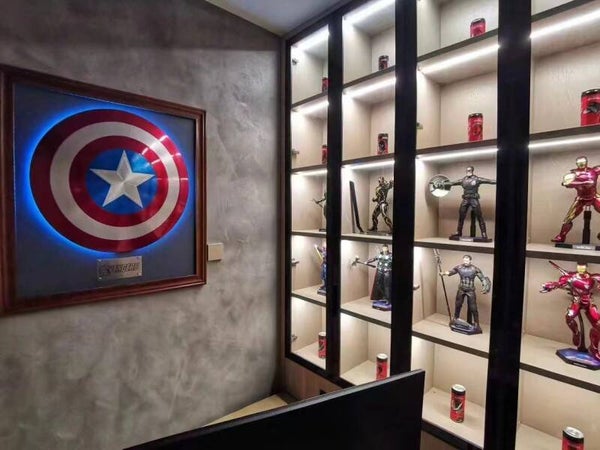 Friends Club CA Shield frame with LED