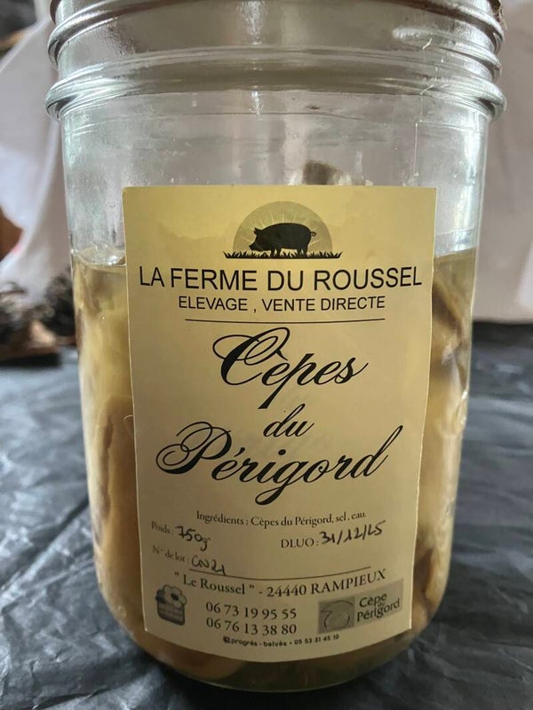 Cèpes du Périgord au naturel 750 grammes