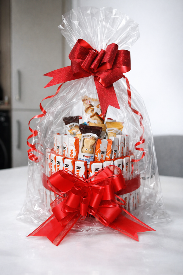 Kinder cake tier hamper