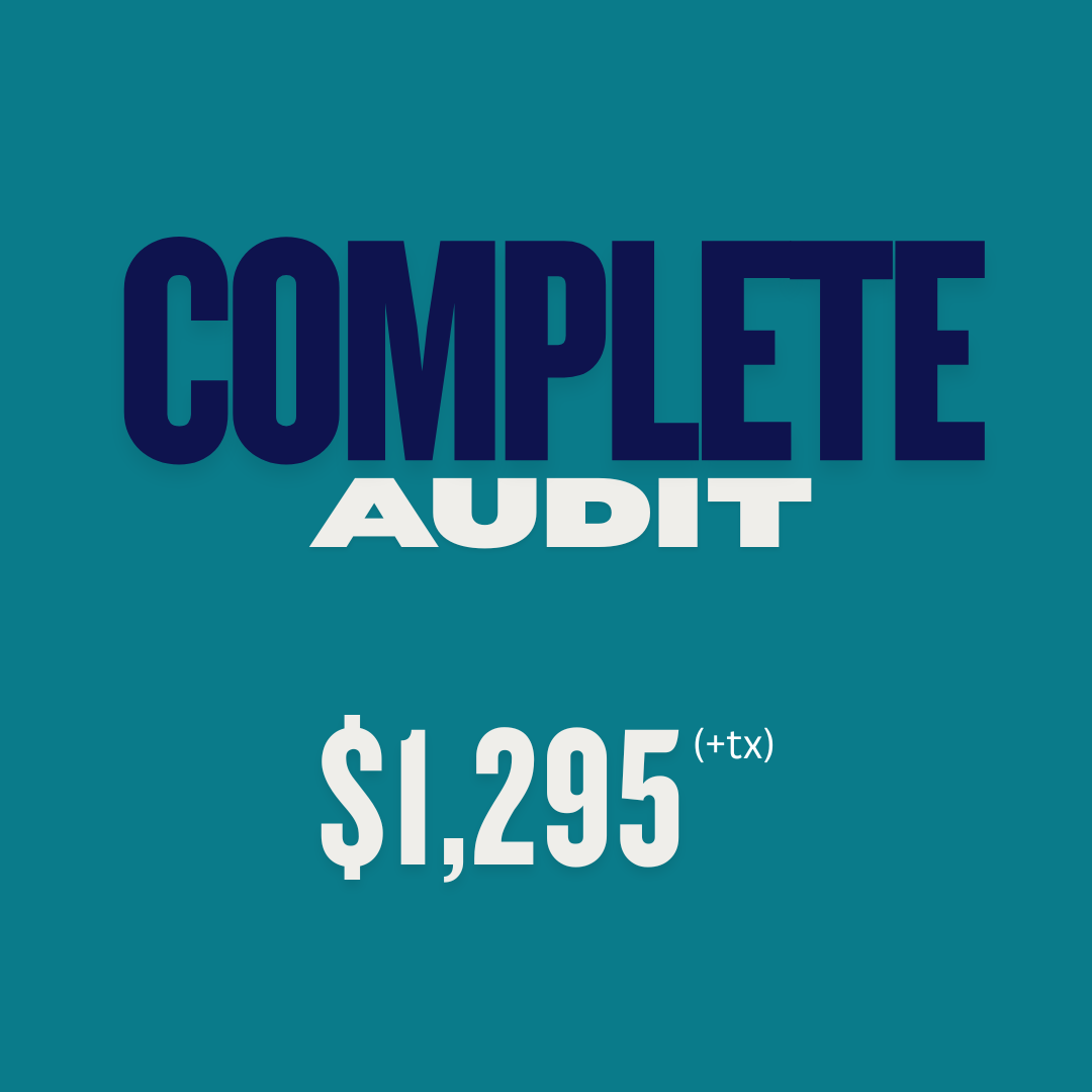 Complete audit $1295 (+tx)