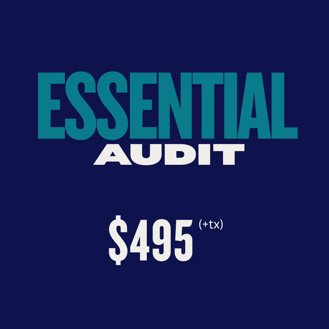 Essential audit $495 (+tx)