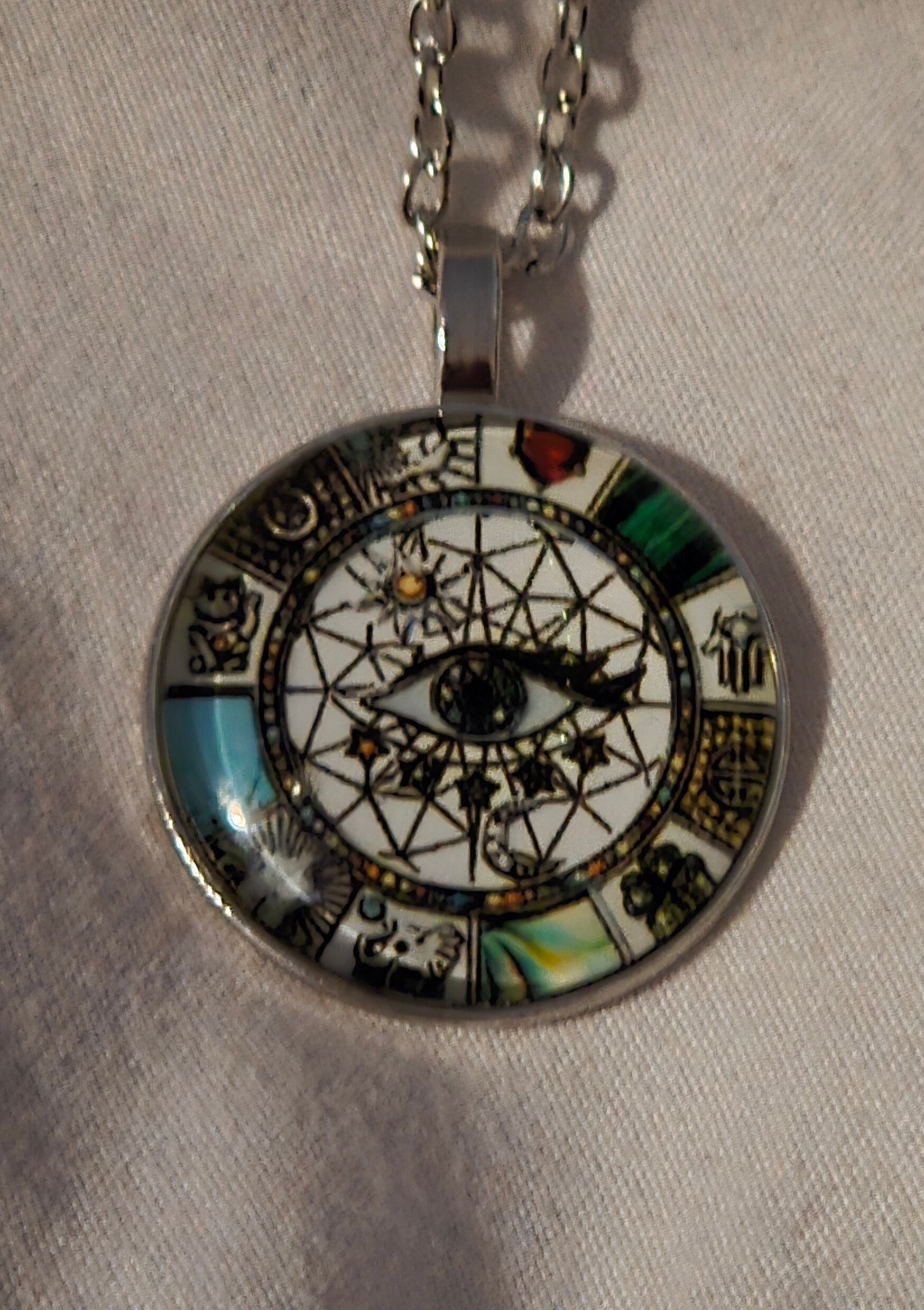 Green Eye Necklace