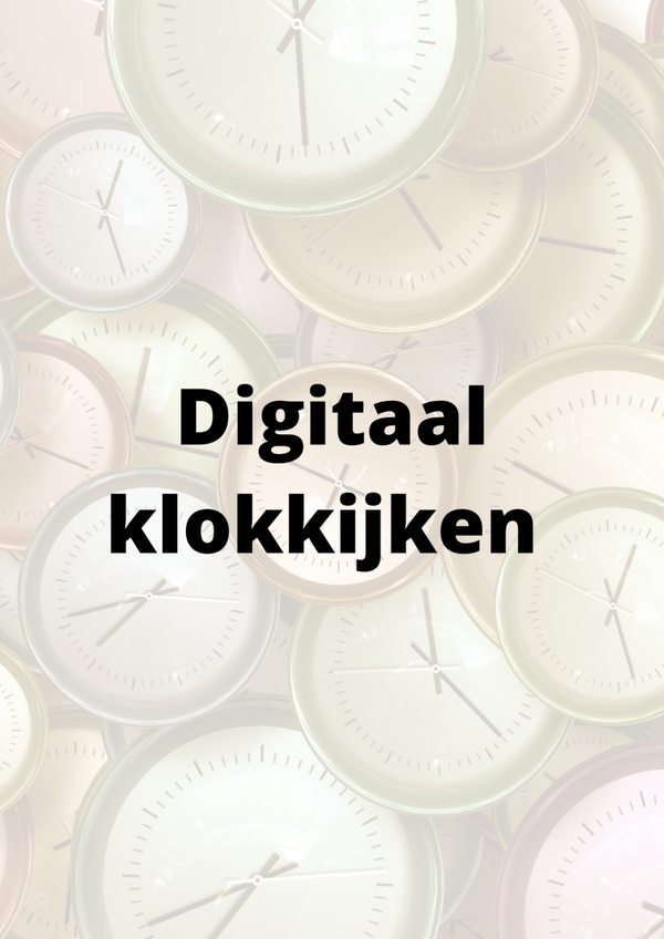 Het digitaal klokkijken werkboek