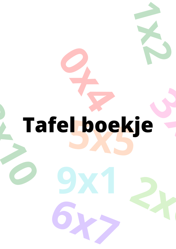 Het tafel werkboek