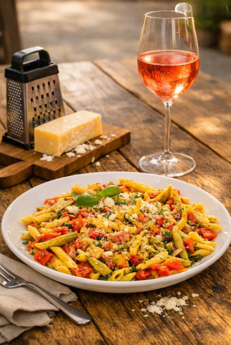 Zomerse pastaschotel