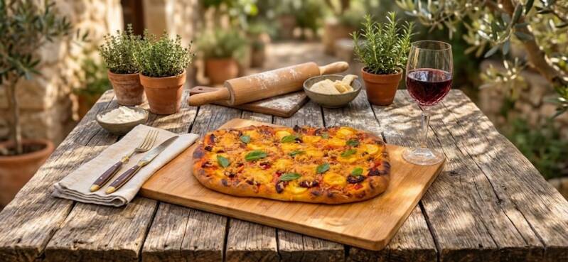 Huisgemaakte pizza