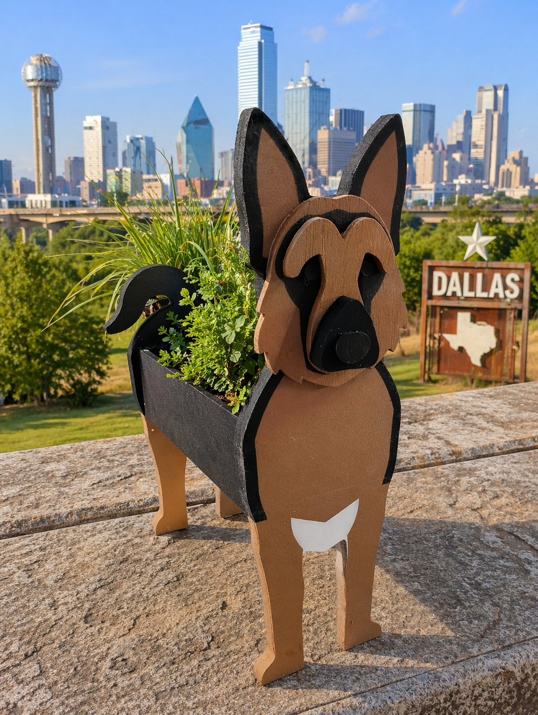 Our German Shephard Planter