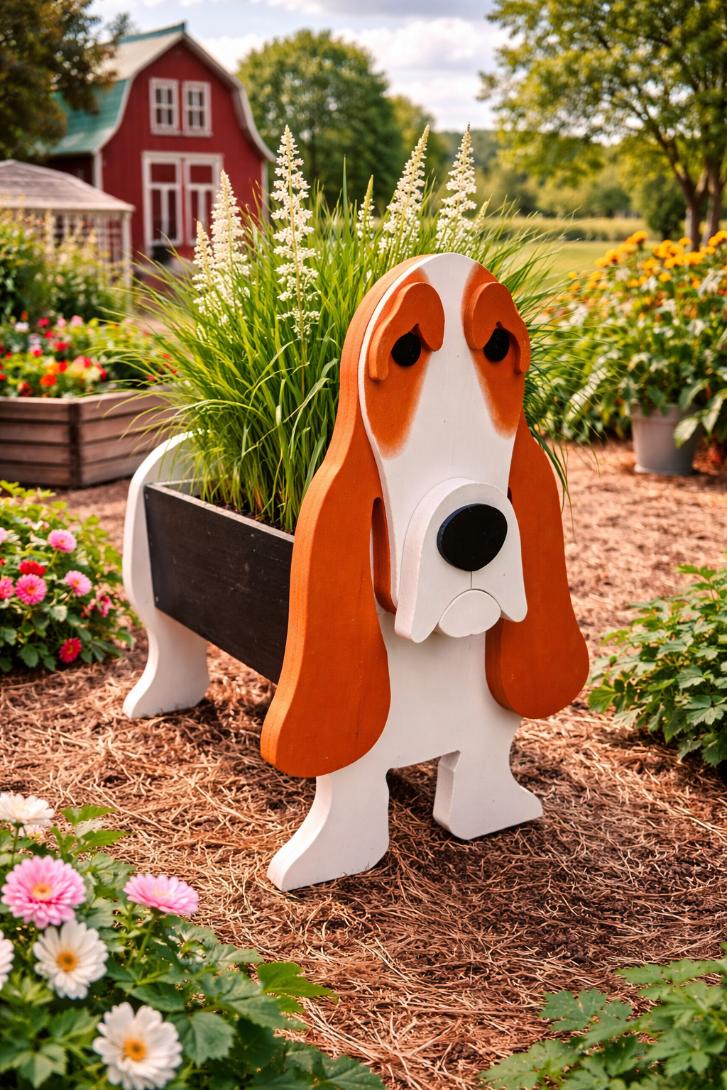 Our Basset Hound Planter