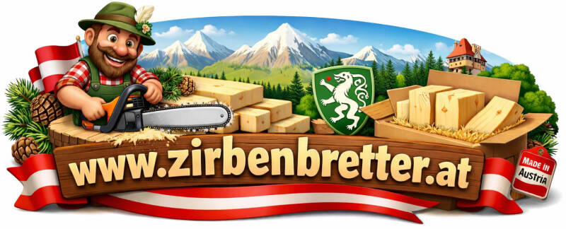 Zirbenholz aus Österreich – Bretter sortiert
