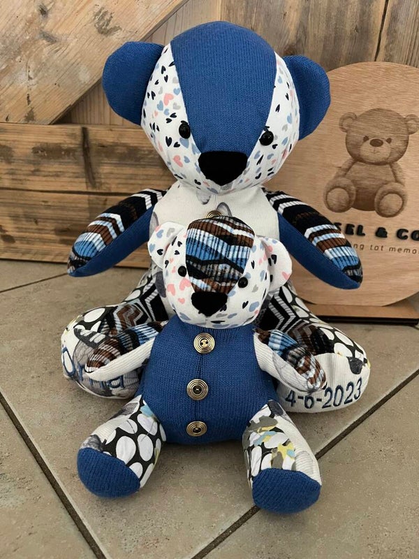 Mini-beer baby- en volwassen kleding