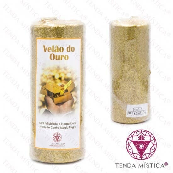 Golden Mighty Rituele Kaars – Geluk & Welvaart