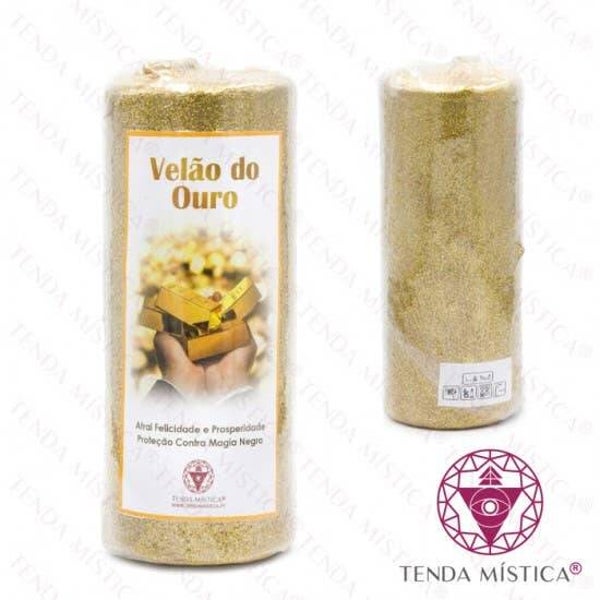 Golden Mighty Rituele Kaars – Geluk & Welvaart