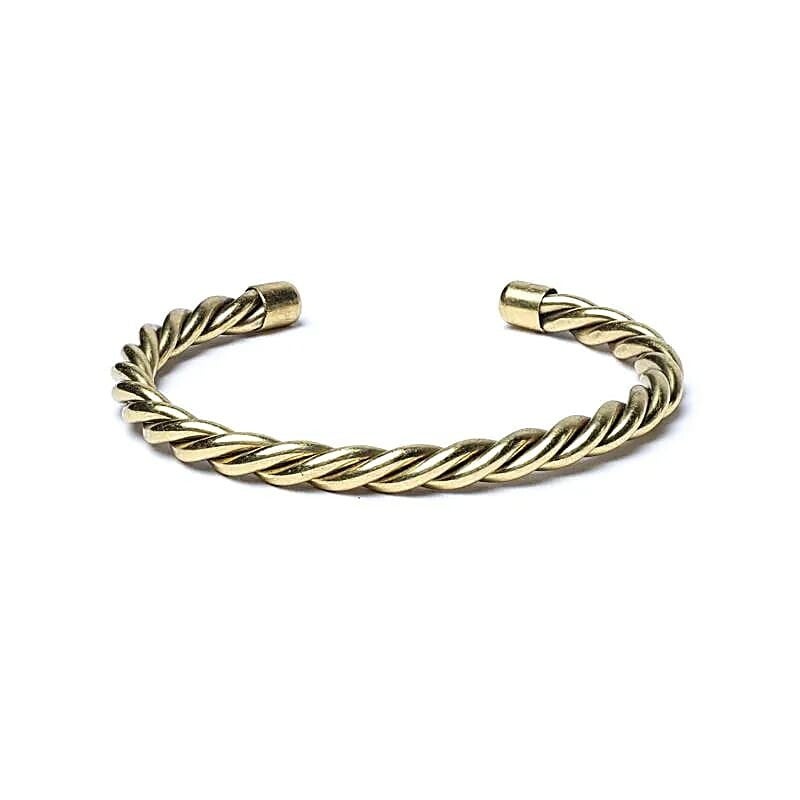 Gedraaide armband goudkleurig