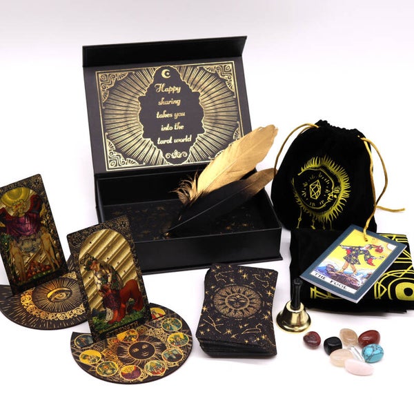 Goudfolie Tarot - Laat de Magie Beginnen - Geschenkset