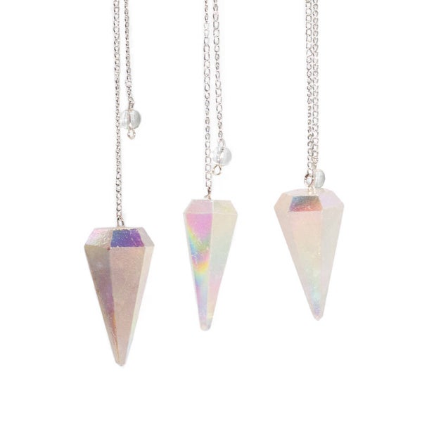 Zeszijdige Pendel – Aurora Kristal Engelwit – 4 cm