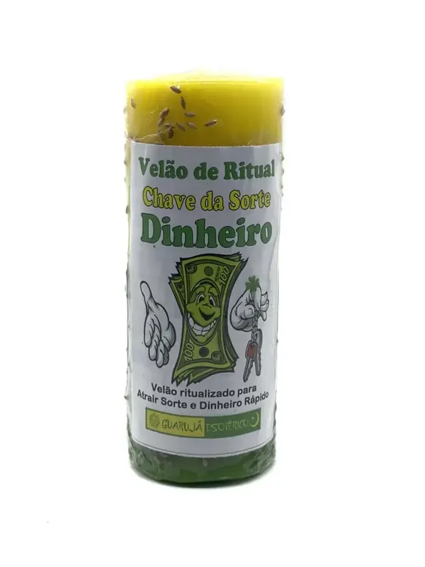 Velão Ervas Guarujá Chave do Dinheiro – Kruidenkaars voor Geld & Financiële Sleutel 17x7cm