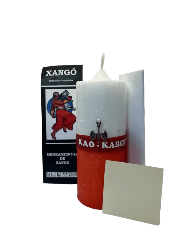 Velón Xangô – Rituele Kaars voor Rechtvaardigheid & Mannelijke Kracht