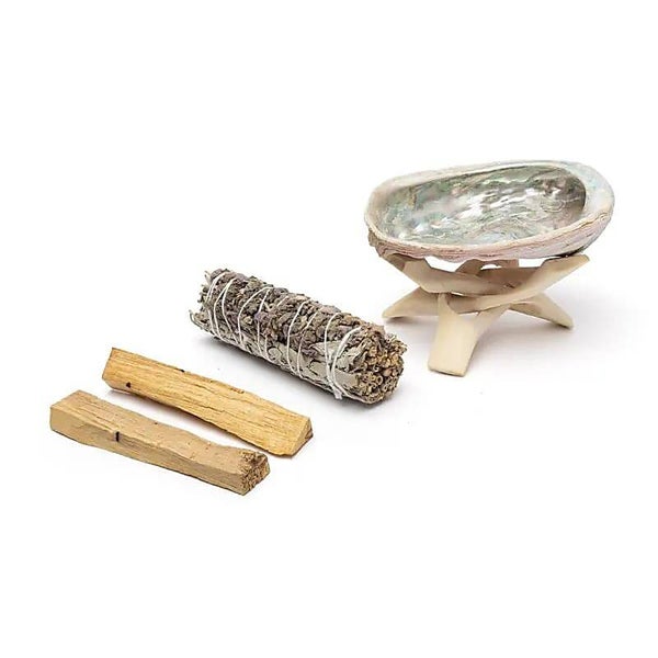 Smudge set witte salie, lavendel & Palo Santo