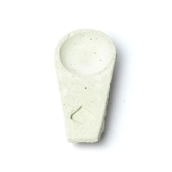 Sagrada Madre Wierookbrander Cement Pastelgroen Handgreep 9 cm Kom Ø 8 cm