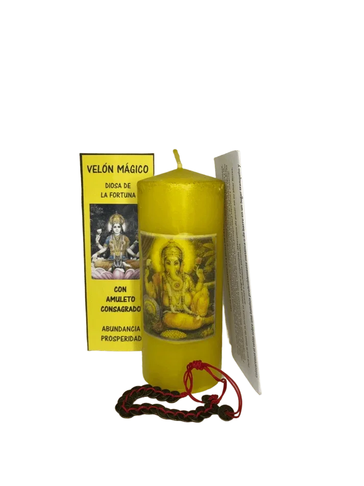 Godin Fortuna Rituele Kaars — Geluk, Overvloed & Voorspoed