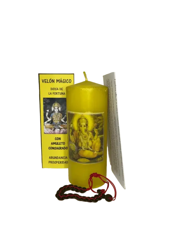 Godin Fortuna Rituele Kaars — Geluk, Overvloed & Voorspoed