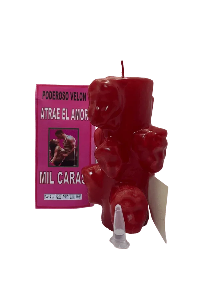 Velón Mil Caras Atrae el Amor – Kaars die Liefde Aantrekt