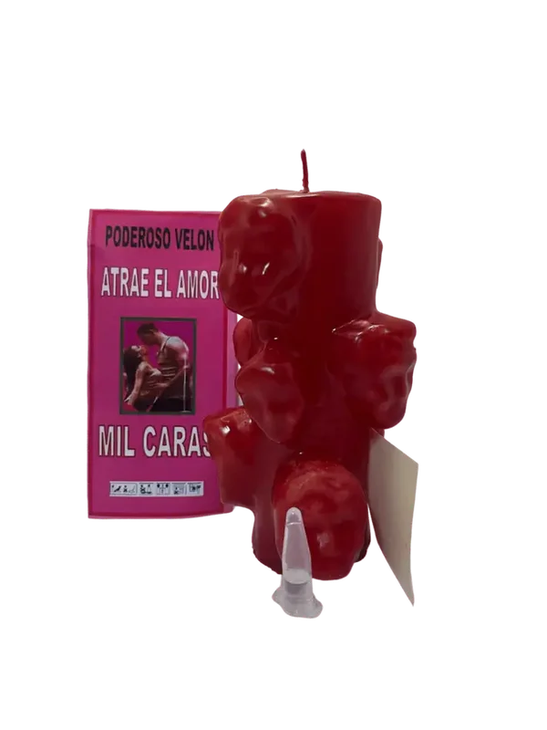 Velón Mil Caras Atrae el Amor – Kaars die Liefde Aantrekt