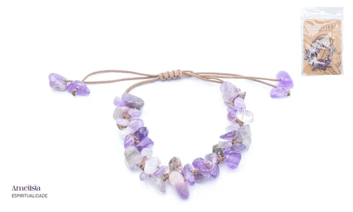 Amethist Halfedelsteen Armband – Rust, Intuïtie & Spirituele Bescherming