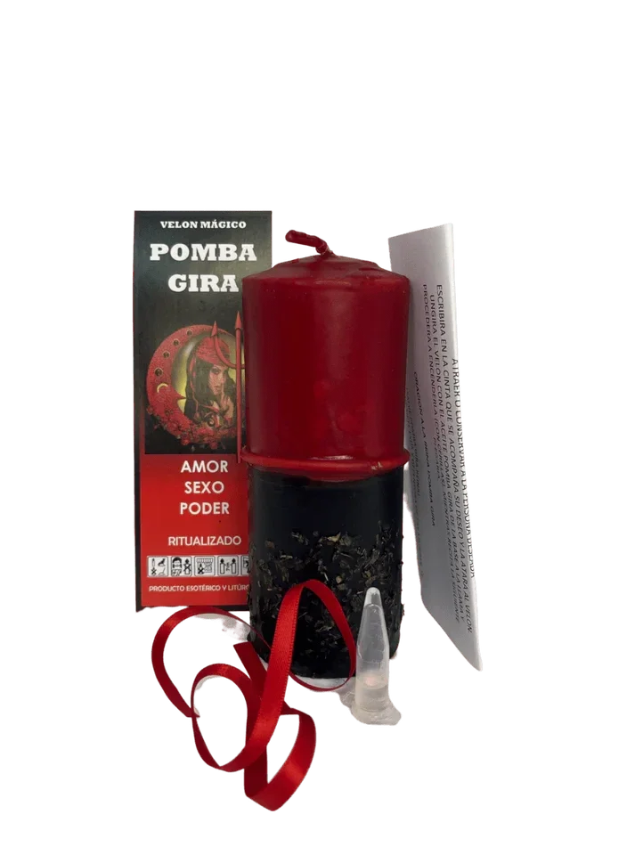 Pomba Gira Rituele Kaars — Liefde, Passie & Vrouwelijke Kracht